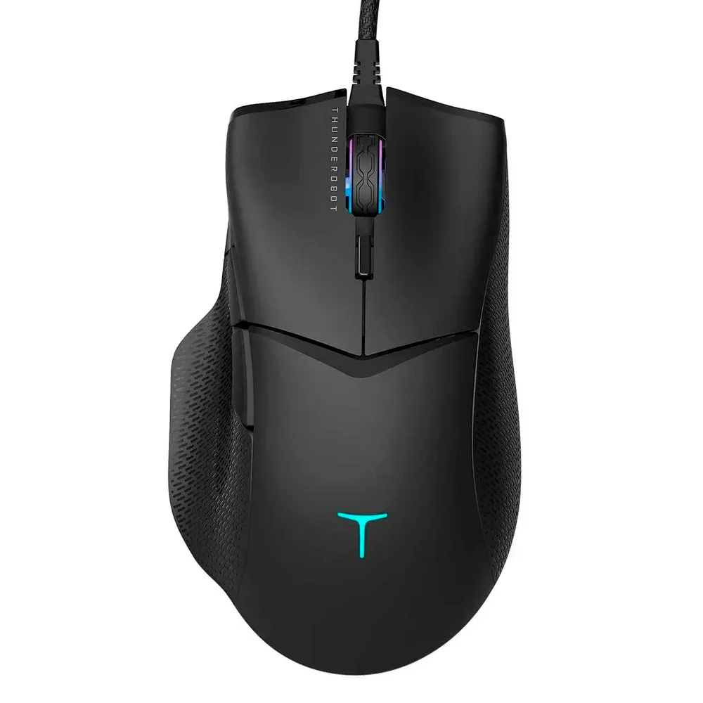 Mouse Gamer Thunderobot MG703 Pro, Sensor Instant A825, 12800 DPI, RGB, 6 Botões, Palm Grip, Com Fio